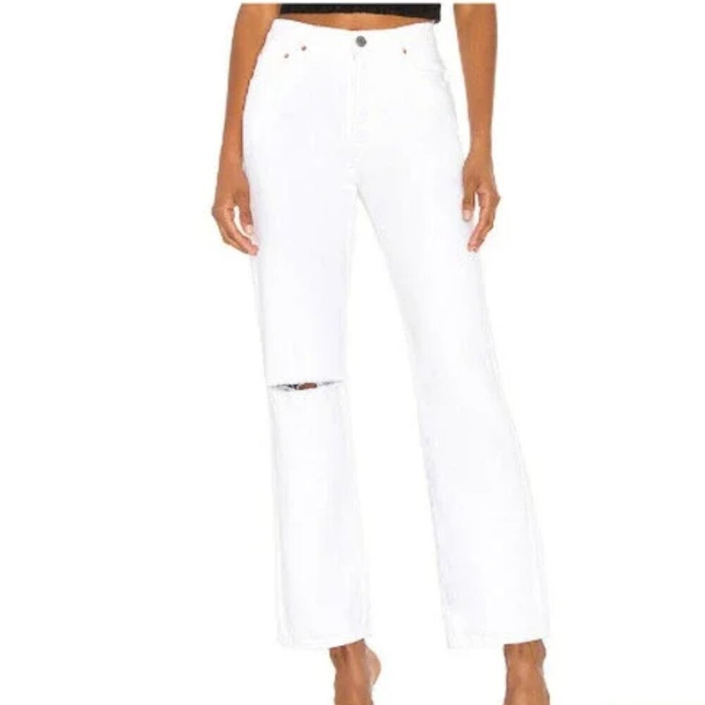 GRLFRND Women's White Jeans Emily In Don't Miss It
